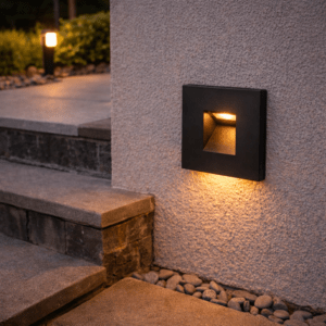 Foco de LED Empotrable para Escaleras Frontal Magnético 3W IP65 3000ºK - Negro