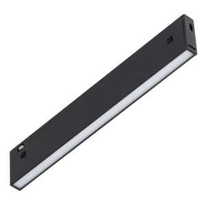 Luminaria LED Carril Magnético 10mm 9W 50Lm/W 120º 48VDC CCT (Tonalidad Luz Ajustable) Acabado Negro