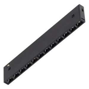Luminaria LED Carril Magnético 10mm 9W 70Lm/W 38º 48VDC CCT (Tonalidad Luz Ajustable) Acabado Negro