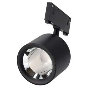 Foco LED Carril Magnético 10mm 18W 80Lm/W 90º 48VDC CCT (Tonalidad Luz Ajustable) Acabado Negro
