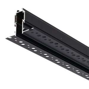 Carril 10mm Empotrado 1M Acabado Negro