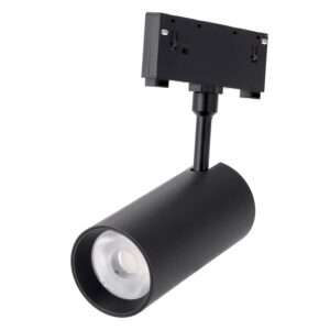 Foco LED Carril Magnético 10mm 18W 80Lm/W 24º 48VDC CCT (Tonalidad Luz Ajustable) Acabado Negro