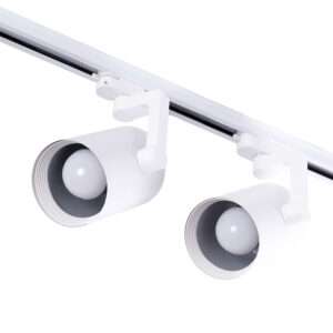 Pack 2 Foco de Carril Monofásico E27 PAR30/A65 - Blanco