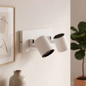 Aplique de Pared "Lumiastra" 2xGU10 Blanco Sin Bombilla