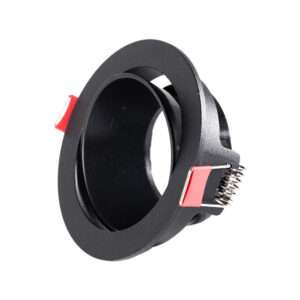 Downlight Circular GU10 Sin Portalámparas/Bombilla - Negro