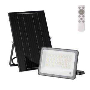 Proyector LED Solar 100W Panel 5V/10W 6,5W 1000Lm 90º IP65 3CCT (Tonalidad Luz Ajustable)