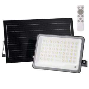Proyector LED Solar 200W Panel 5V/15W 11W 1700Lm 90º IP65 3CCT (Tonalidad Luz Ajustable)