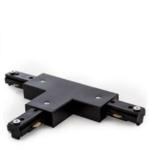 Conector T Carril Bifásico Negro