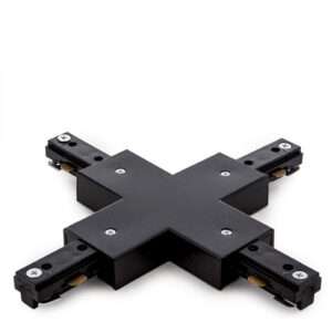 Conector X Carril Bifásico Negro