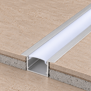 Perfíl Aluminio para Tira LED - Difusor Opal x 2M