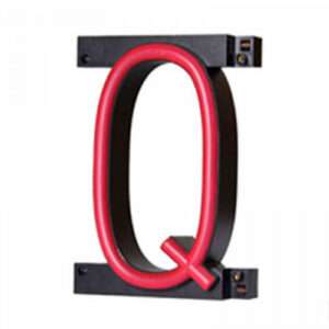 Letra LED Neon Q Ancho 100Mm Alto 161Mm Fondo 38Mm - -