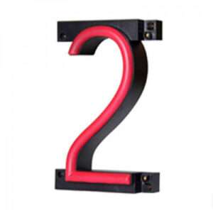 Número LED Neon 2 Ancho 84Mm Alto 161Mm Fondo 38Mm - -