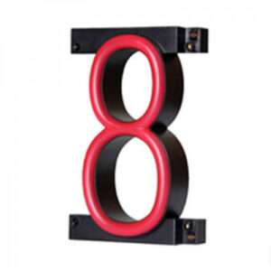 Número LED Neon 8 Ancho 90Mm Alto 161Mm Fondo 38Mm - -