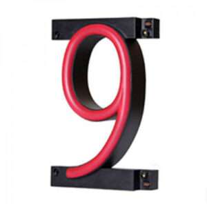 Número LED Neon 9 Ancho 90Mm Alto 161Mm Fondo 38Mm - -