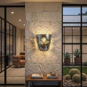 Aplique de Pared de estilo moderno Quasar 1xE27 Con Bombilla Blanco Cálido