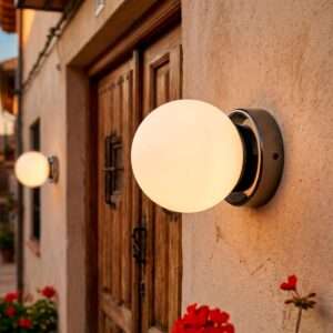 Aplique de pared bola cristal "Alba" IP44
