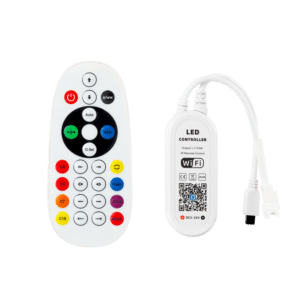 Controlador LED RGB Tuya App + Control Remoto 12-24VDC IP20