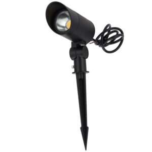 Foco Led con Pincho Jardín 18W 60º IP65 3000ºK Acabado Negro