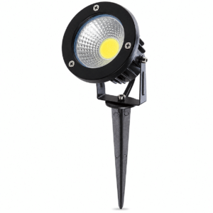 Foco LED COB Jardines 18W 1620Lm 2700ºK Pincho 40.000H Acabado Negro