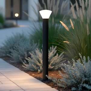 Baliza LED Exterior "Digos" 100Cm 5W 220VAC 3000ºK Negro