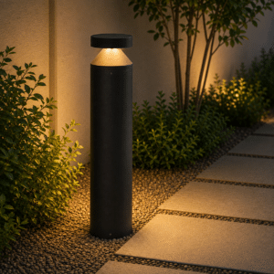 Baliza LED Exterior 60Cm 20W Chip Osram 220VAC IP65 2700ºK Negro