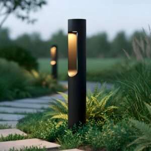 Baliza LED Exterior "Medinipur" 60Cm 10W 220VAC 3000ºK Negro