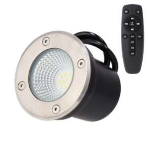 Foco LED de Jardín para Empotrar 5W IP65 CCT (Tonalidad Luz Regulable) Control Remoto