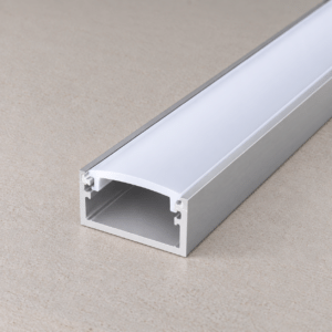 Perfíl Aluminio para Tira LED - Difusor Opal x 1M