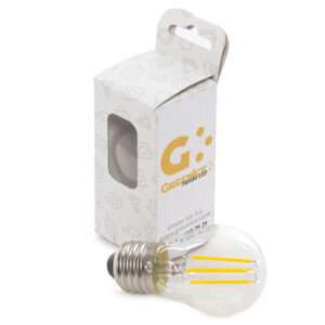 Bombilla LED E27 4W 288Lm 2700ºK Filamento G45 Estuche Personalizado 40.000H