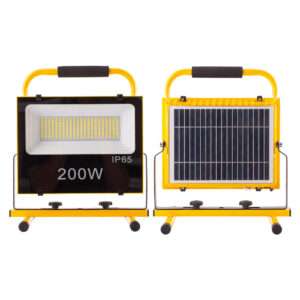 Proyector LED Solar 200W 6500K Panel: 6V/12W Bateria: 7.2V/18000MaH Control Remoto